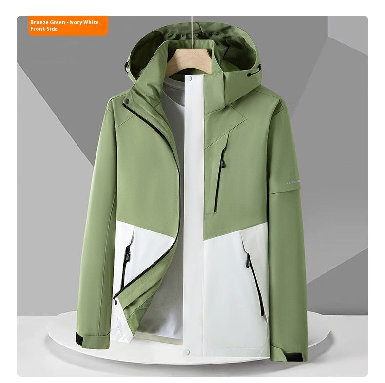 Shell Jacket with Waterproof and Windproof Features for All Seasons