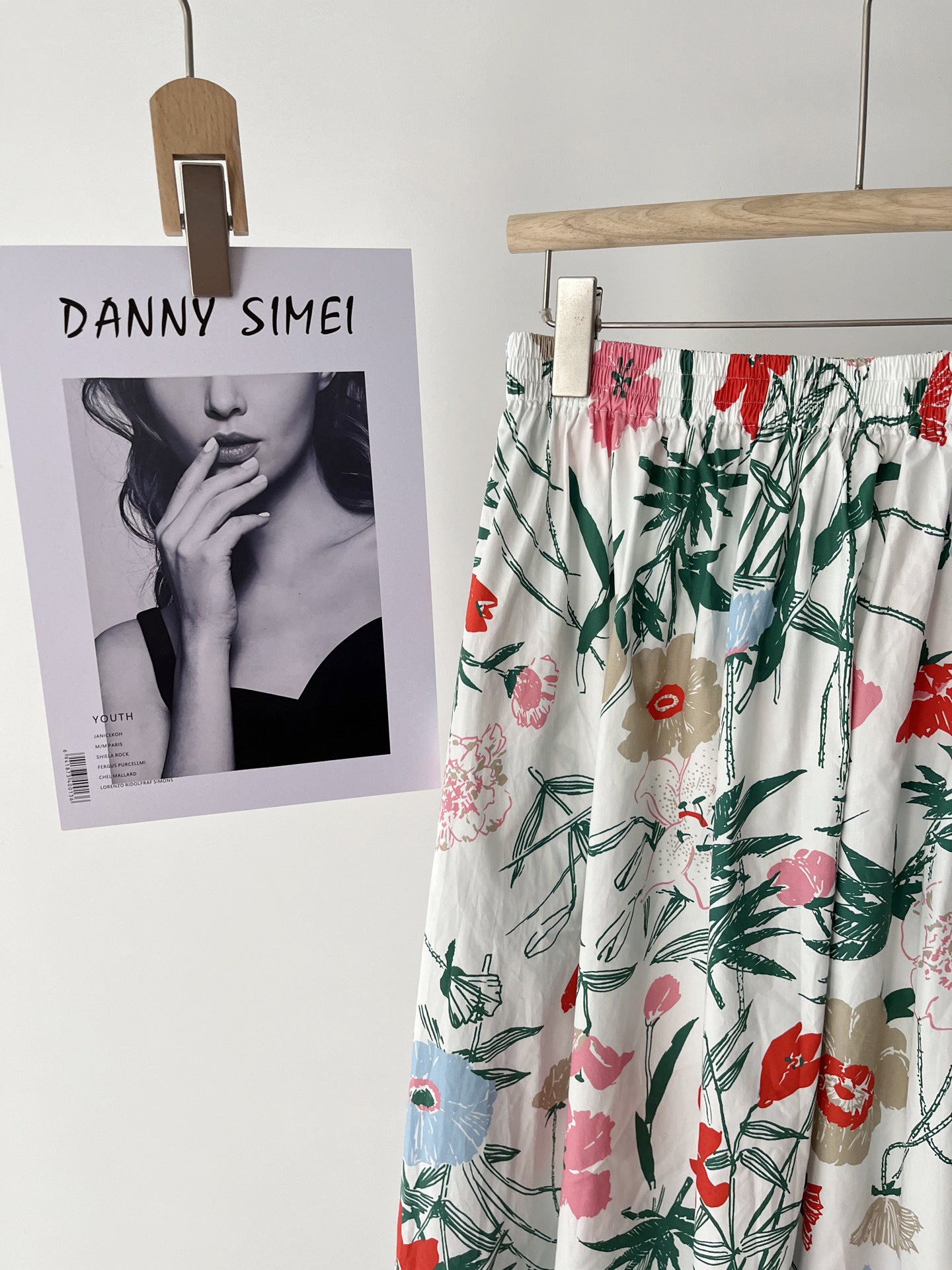 High Waist Slimming A-Line Skirt with Comfortable Cotton Fabric