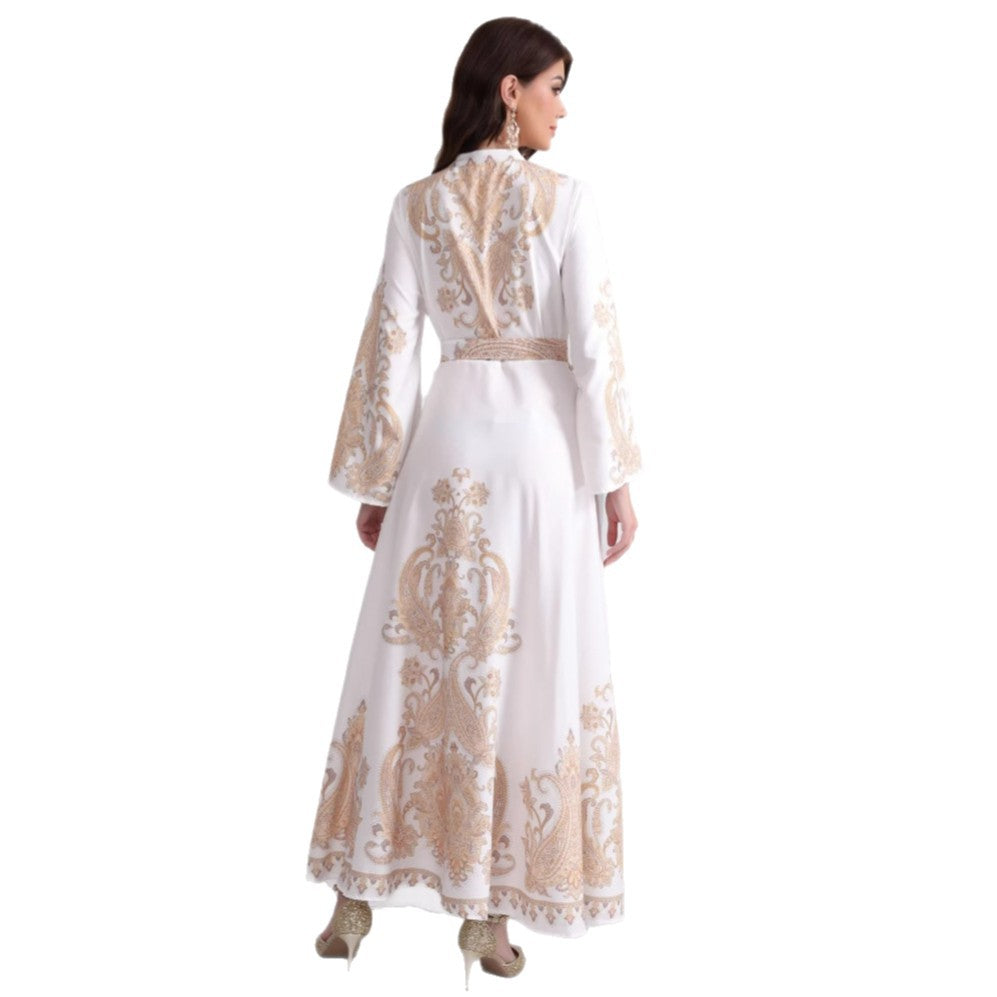 Bronzing Dress with Slim Fit for a Flawless Silhouette