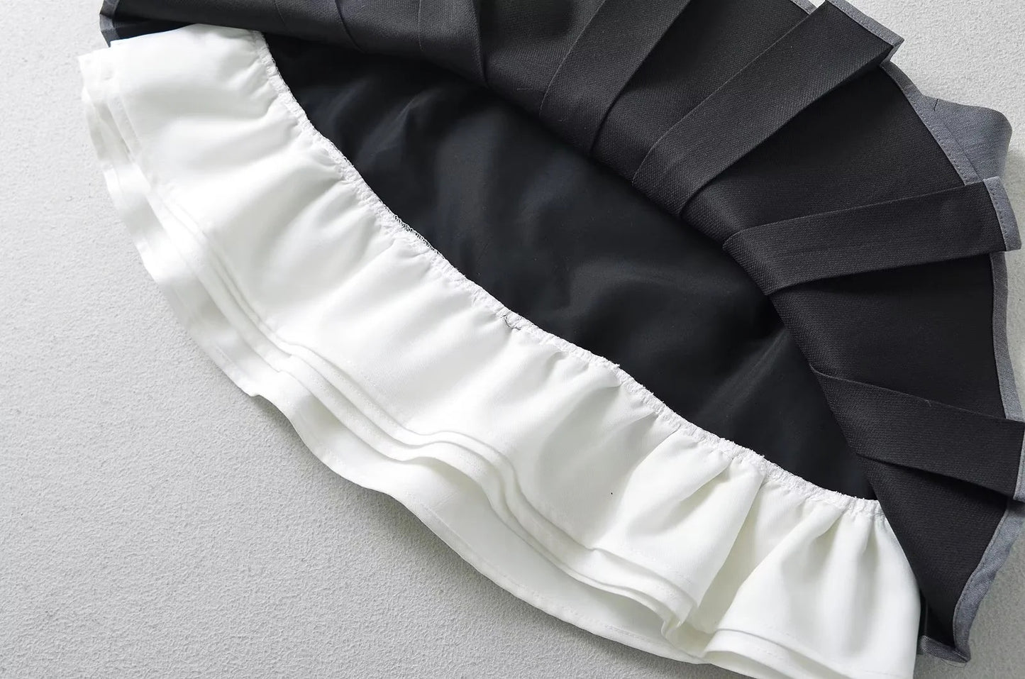 Pleated Skirt with Micro Elasticity for Stylish Socialite Look