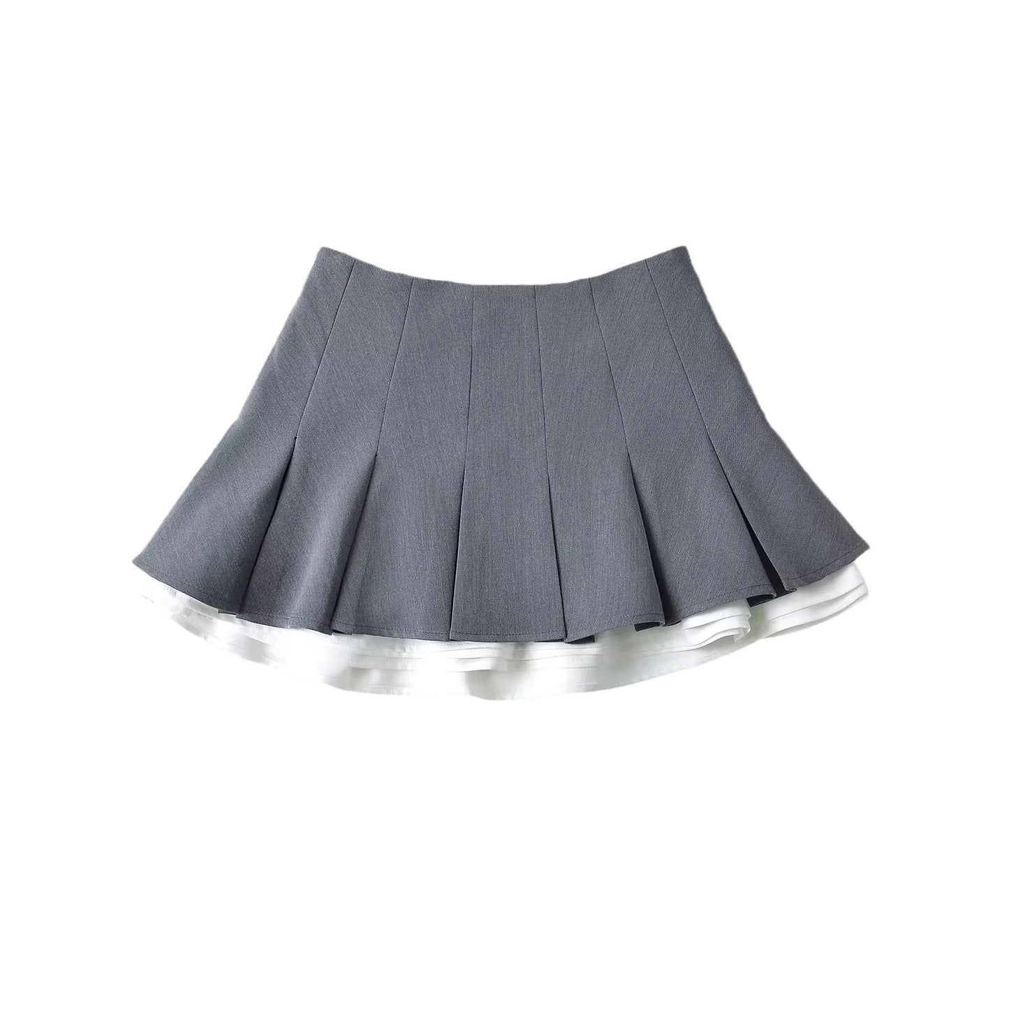 Pleated Skirt with Micro Elasticity for Stylish Socialite Look