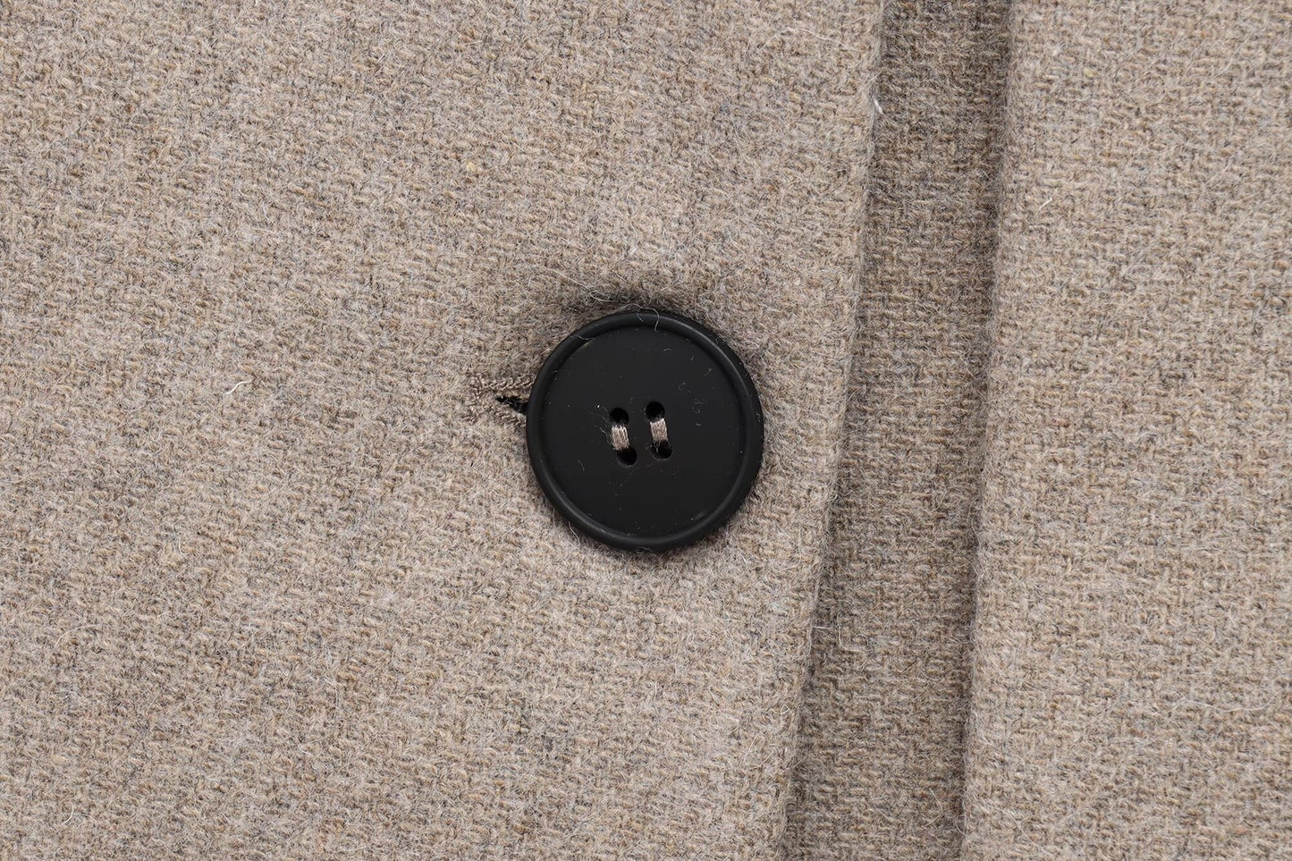 French Style Blended Scarf Coat with Faux Fur Collar