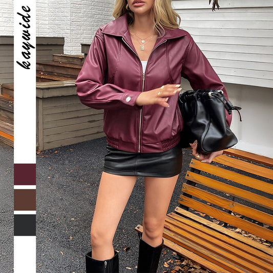 Long Sleeve Coat with Zipper Detail for Stylish Outerwear