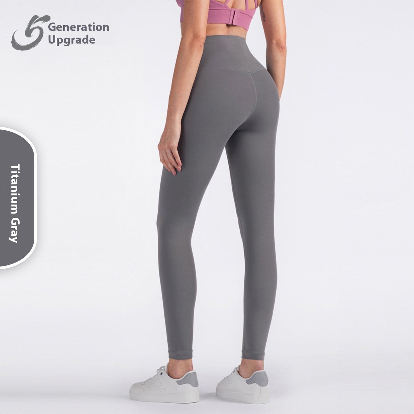 High Waist Hip Lift Anti-curling Tight Sports Pants for Active Lifestyle