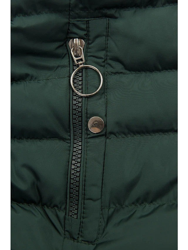 Slim-fit Cotton-padded Jacket with Stylish Hooded Design