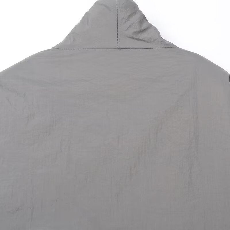 Double-breasted Kimono Coat with Casual Style and Lace-up Details