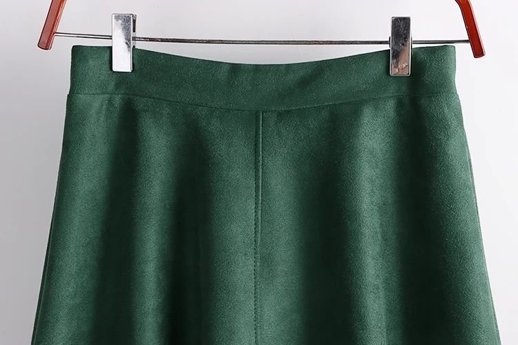 High Waist Slimming A-Line Umbrella Skirt with Pleated Design