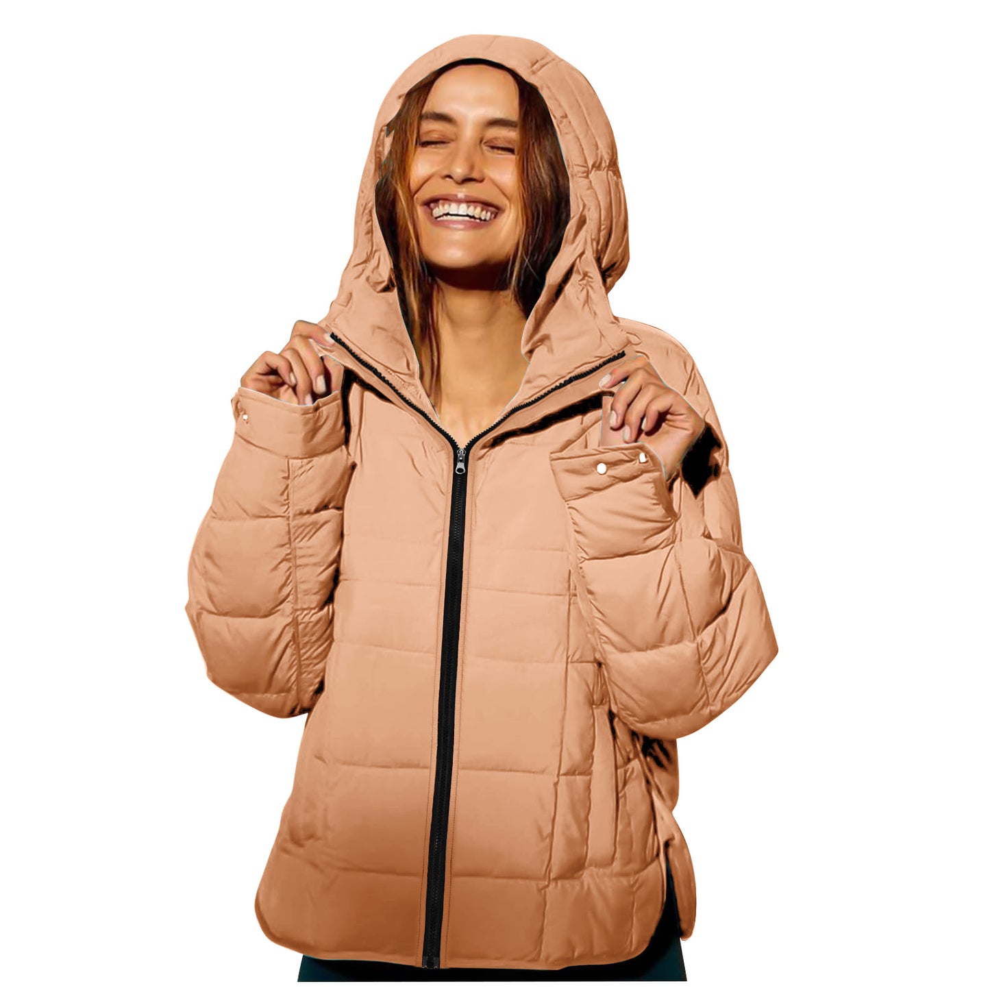 Cotton Hooded Padded Jacket with Versatile Color Options