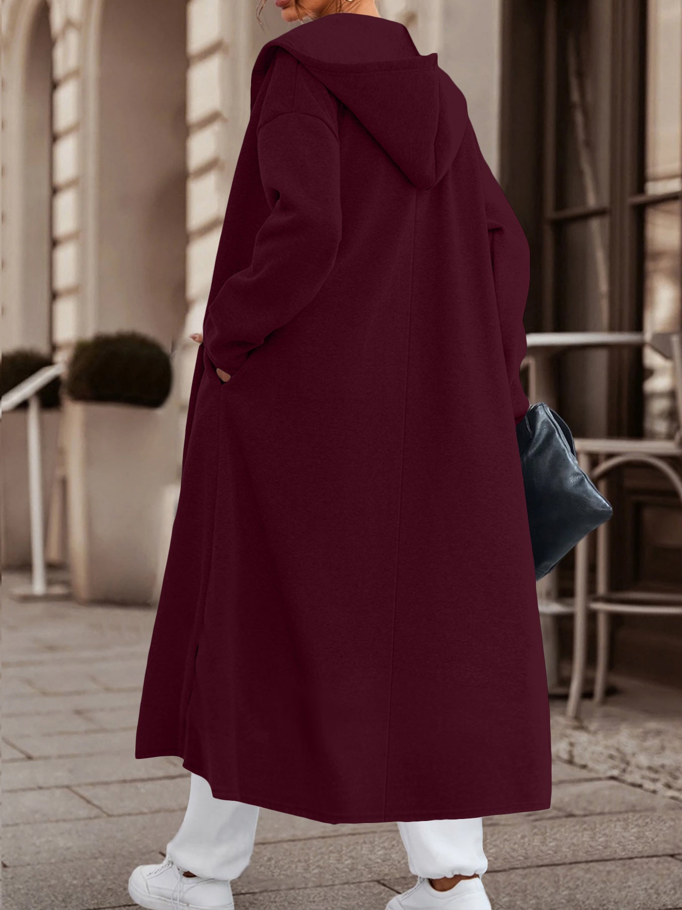 Long Cardigan Jacket with Versatile Colors and Cozy Fabric