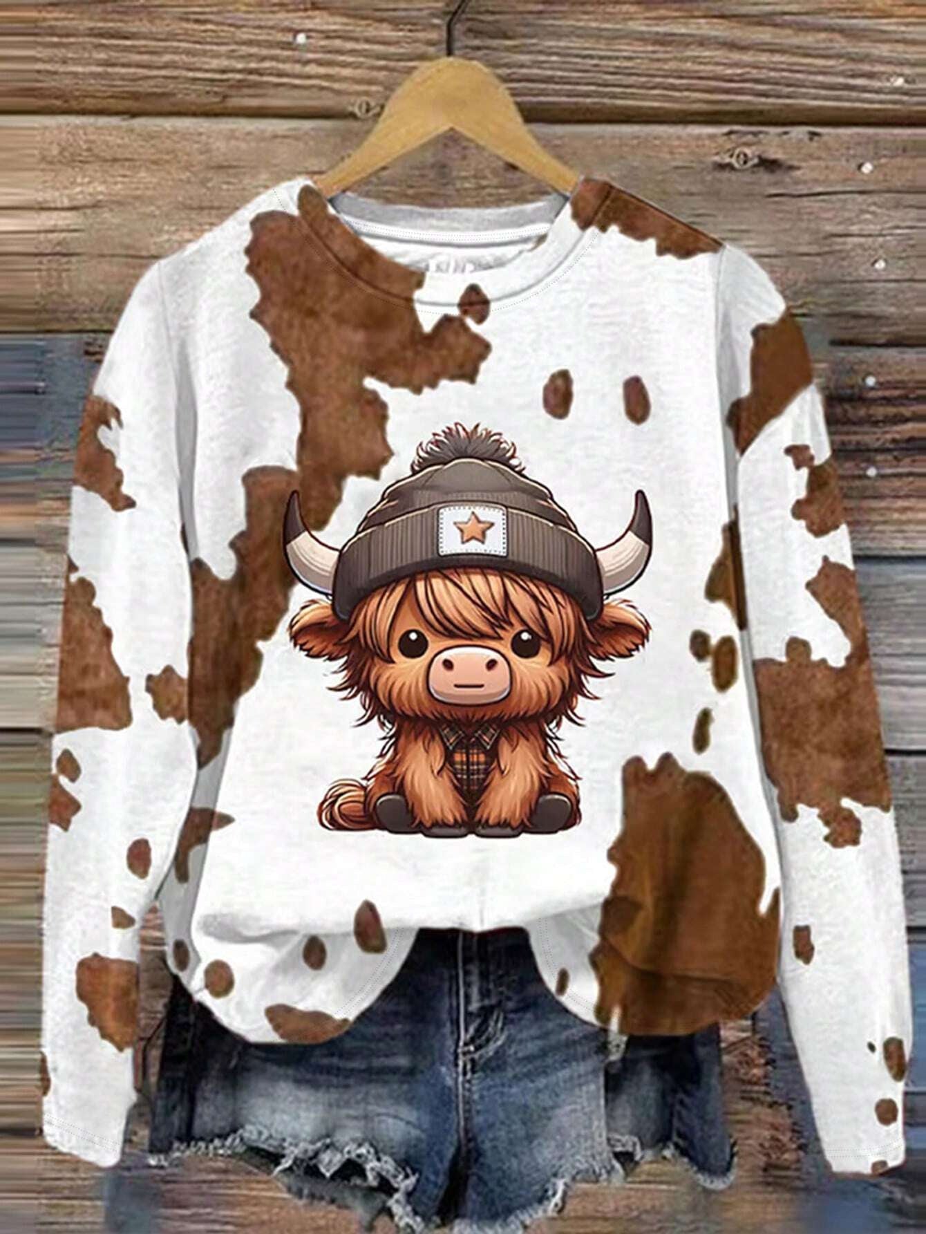 Fashion Casual Printed Long Sleeve Shirt with Versatile Style