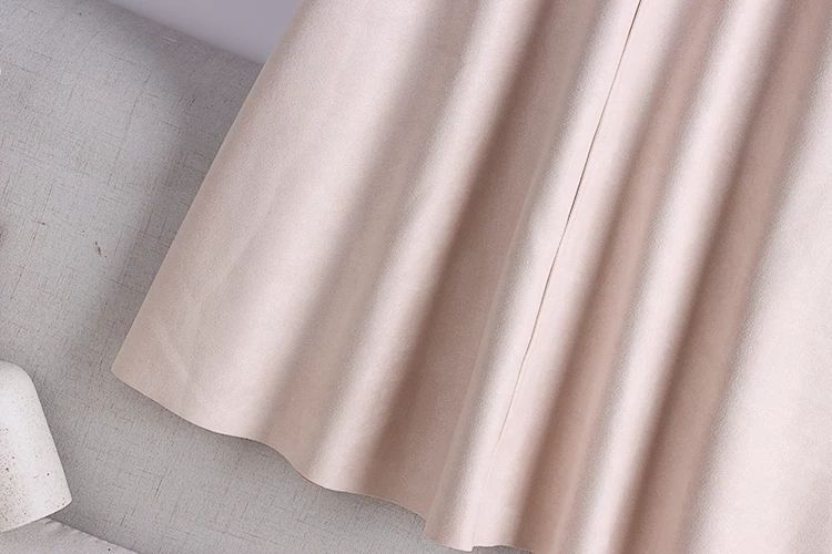 High Waist Slimming A-Line Umbrella Skirt with Pleated Design