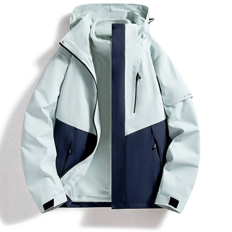 Shell Jacket with Waterproof and Windproof Features for All Seasons