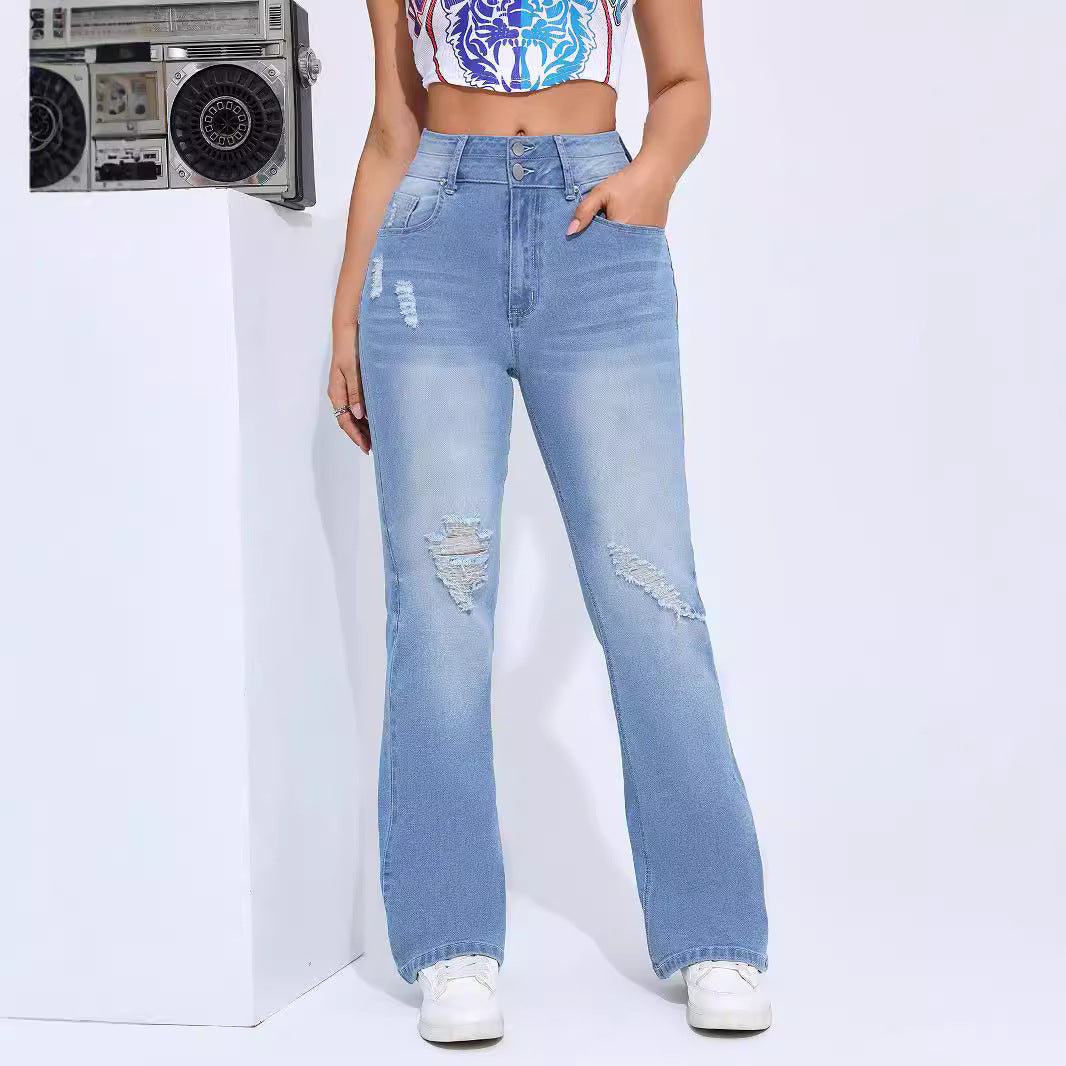 Denim Trousers with High Elasticity for All-day Comfort