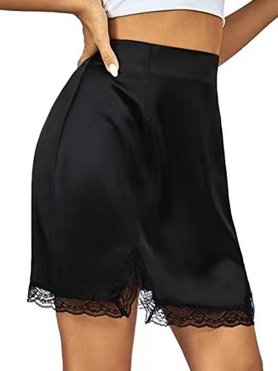 Half Length Skirt with Lace Edge for a Flirty Look