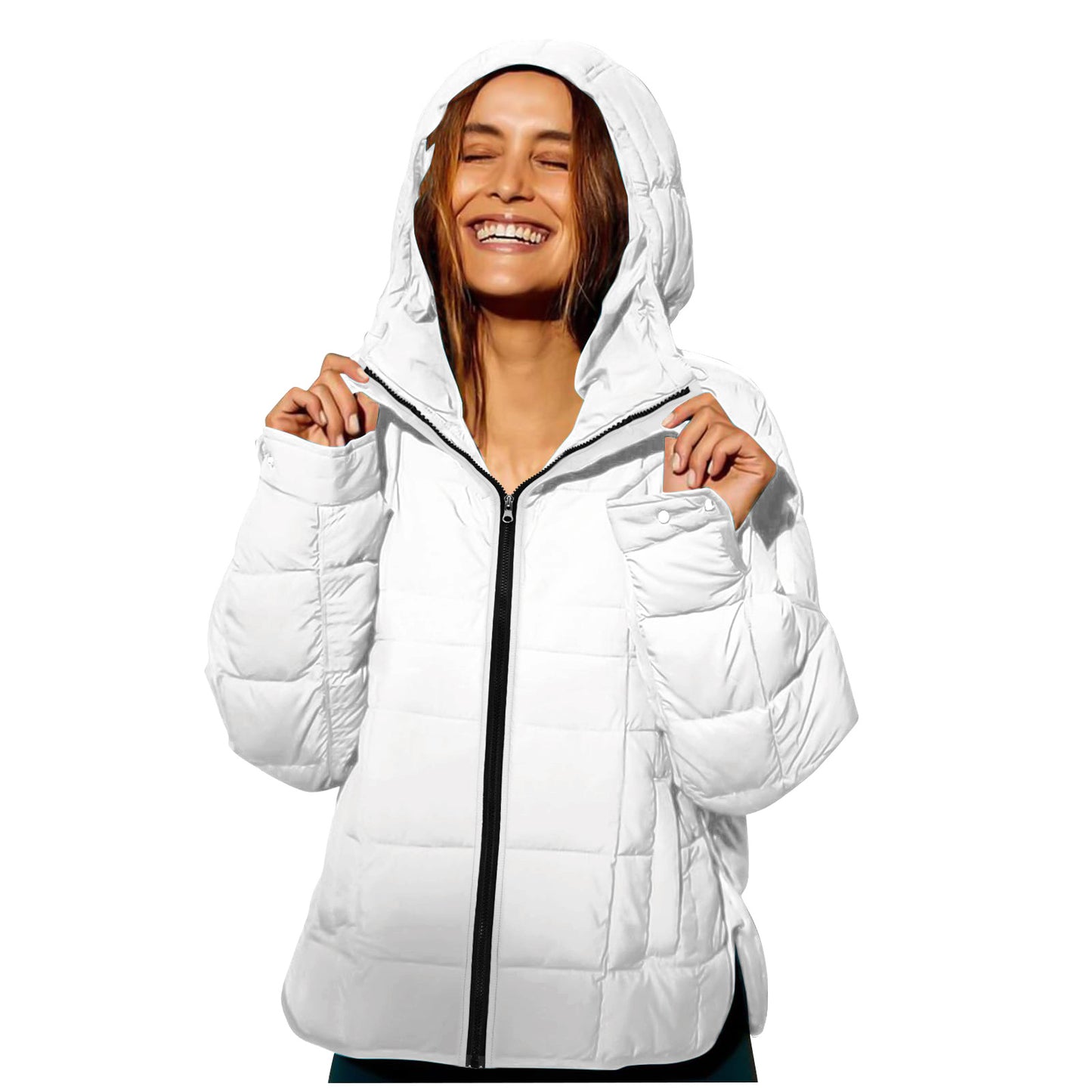 Cotton Hooded Padded Jacket with Versatile Color Options