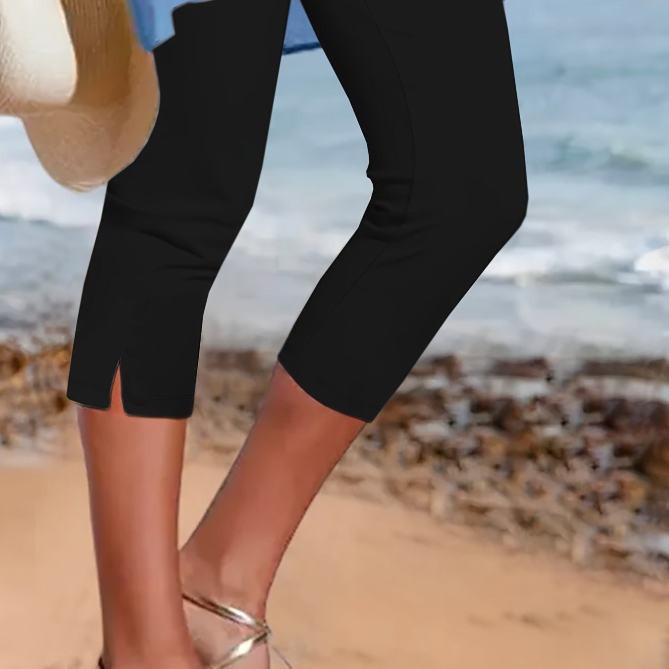 Cropped Pants with Breathable Fabric for Ultimate Comfort