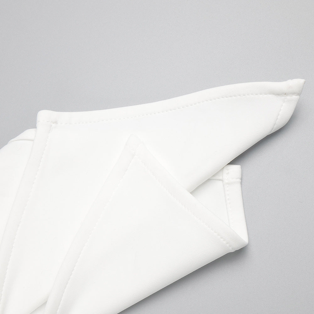 Halter Long High Sense Dress with Backless Design and Asymmetric Skirt