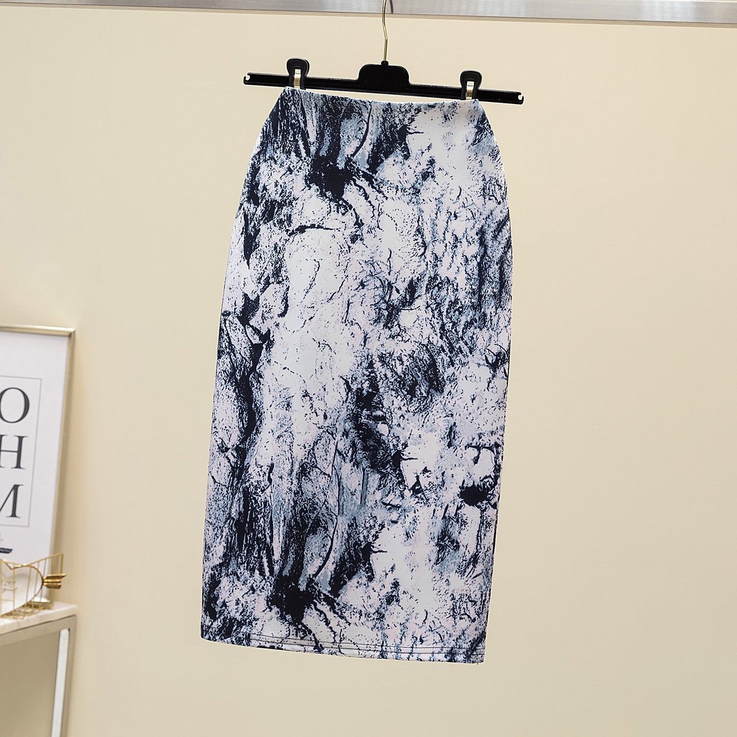 Pencil Skirt with Elegant Style and Unique Printed Design