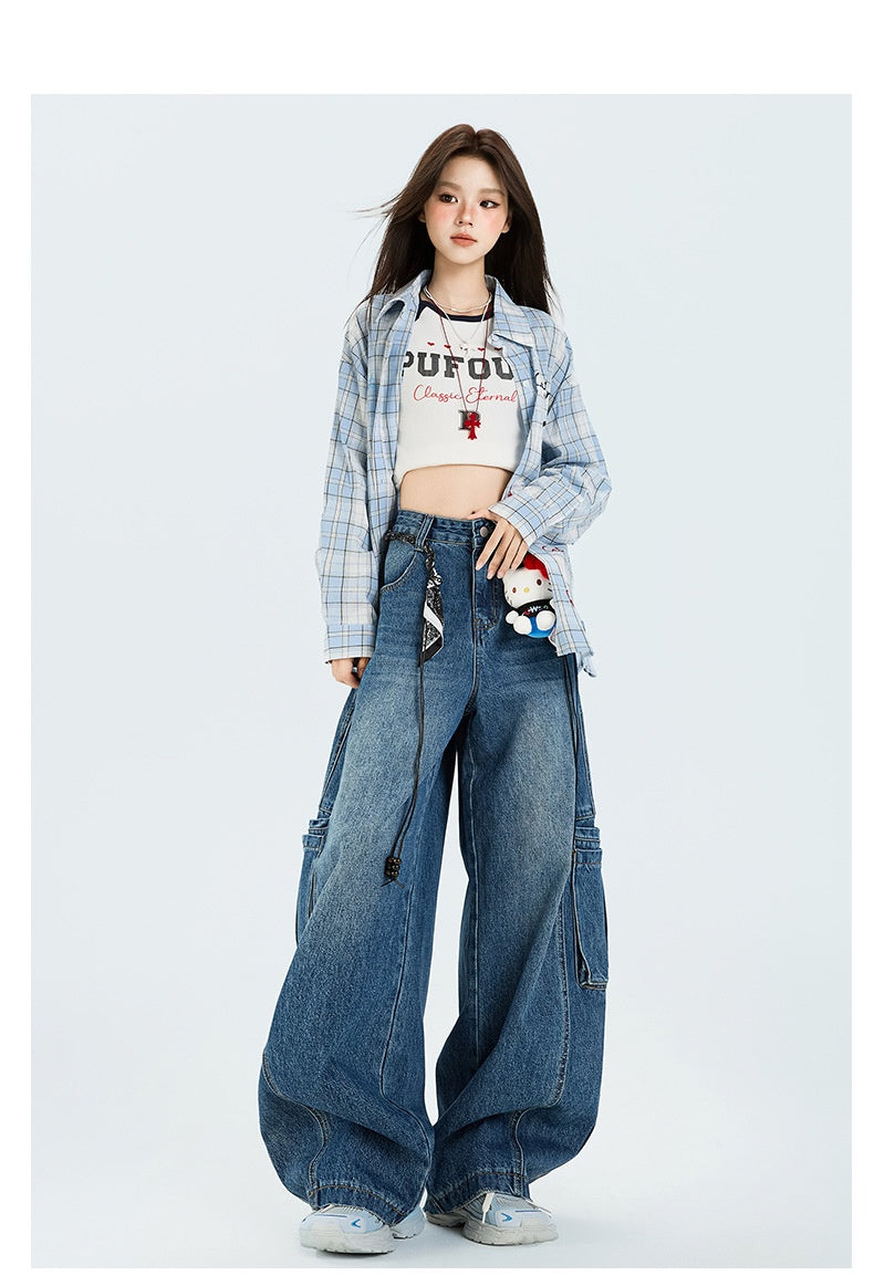 Large Workwear Commuter Jeans with Pocket for Ultimate Comfort