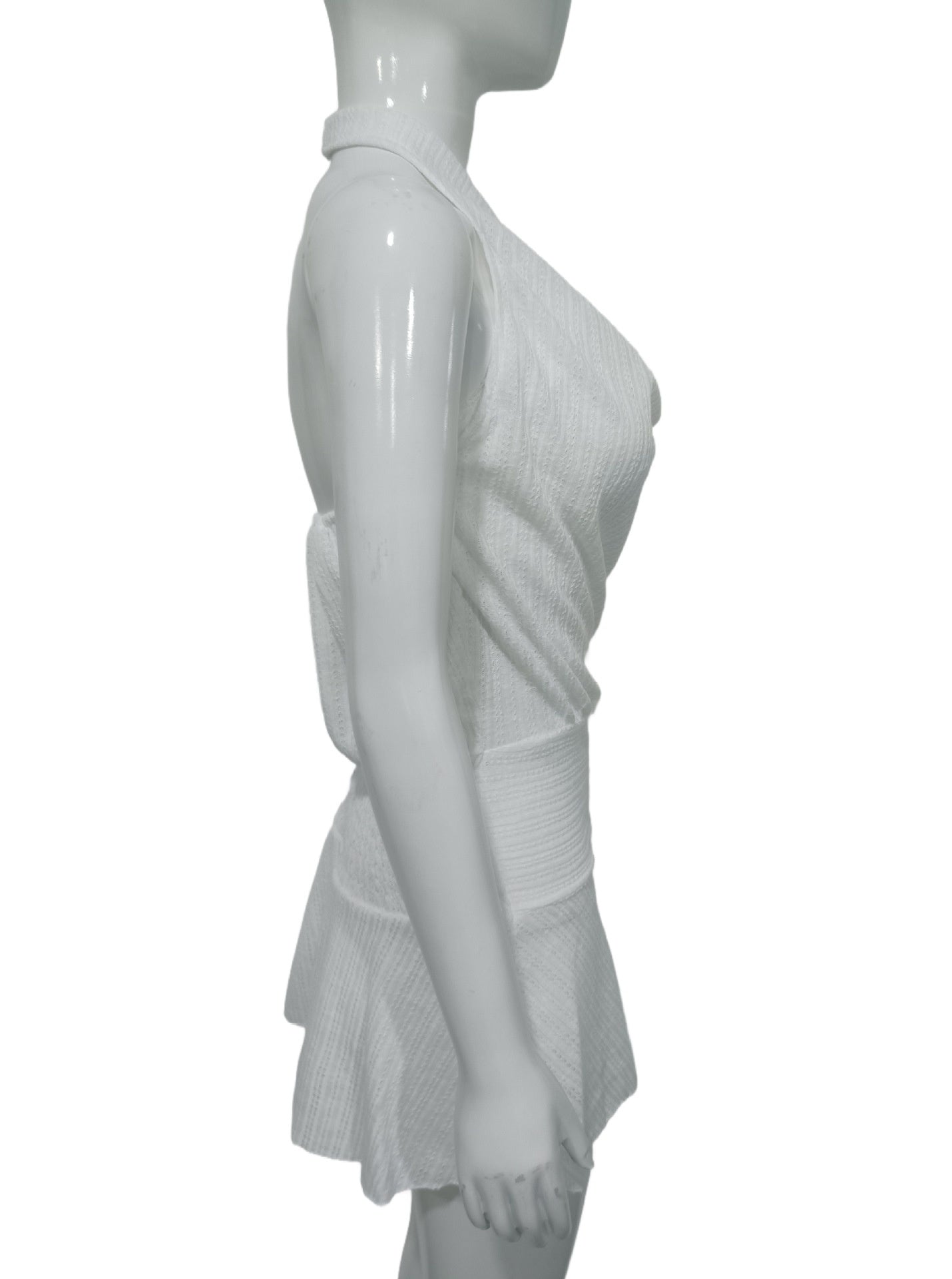 Swing Collar Halter Dress with Backless Design for Stylish Outings