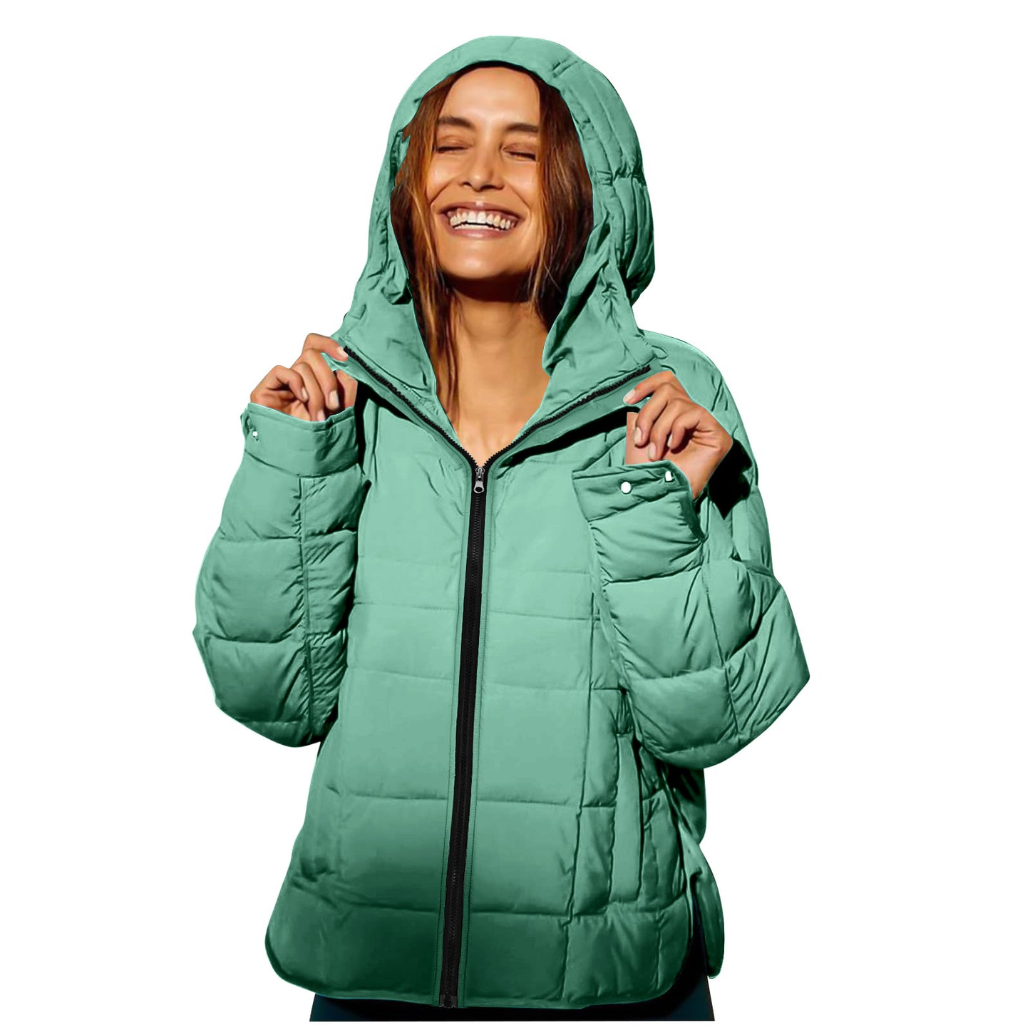 Cotton Hooded Padded Jacket with Versatile Color Options