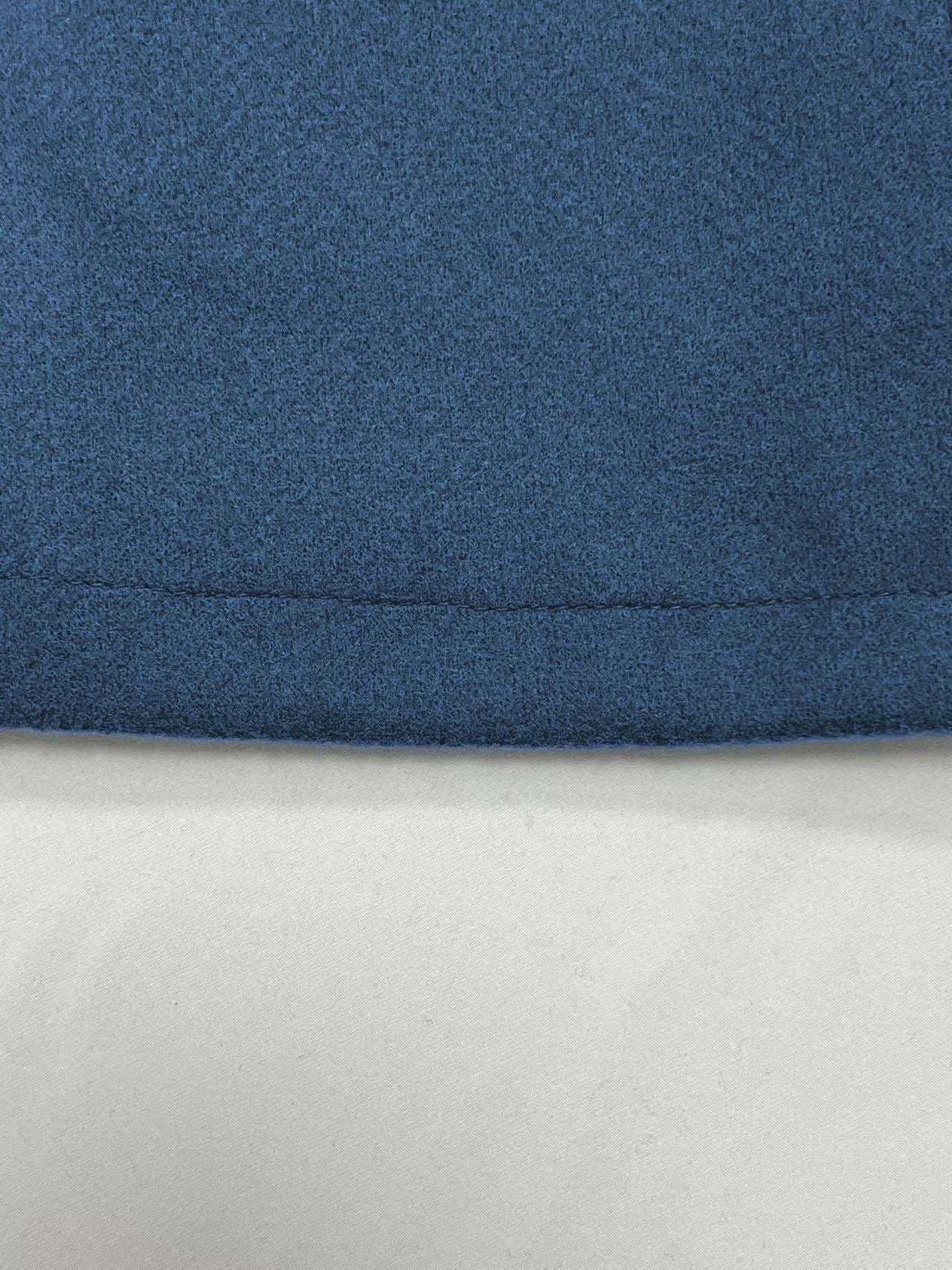 Minimalist Long Sleeve Lapel Button Slim-fit Woolen Coat