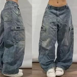 Loose Casual Wide-leg Pants with High Waist Design for Comfort