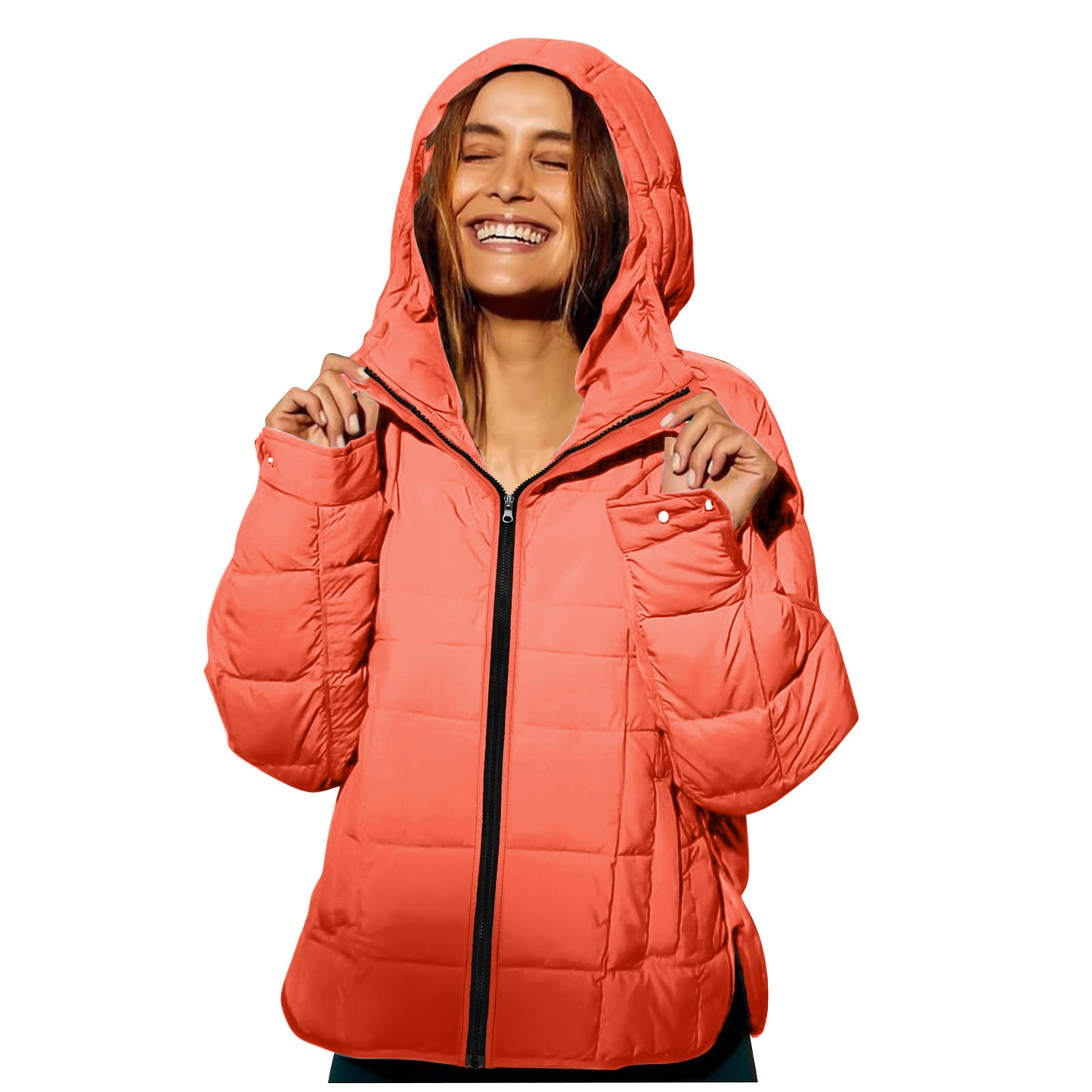 Cotton Hooded Padded Jacket with Versatile Color Options