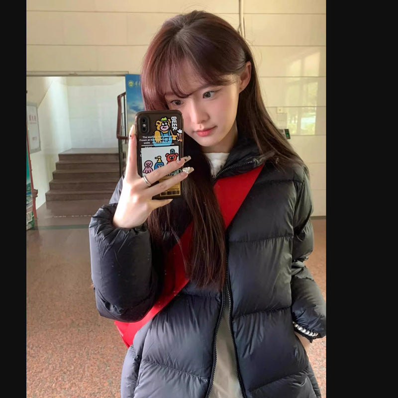 Down Cotton-padded Jacket with Hood for Ultimate Warmth and Comfort