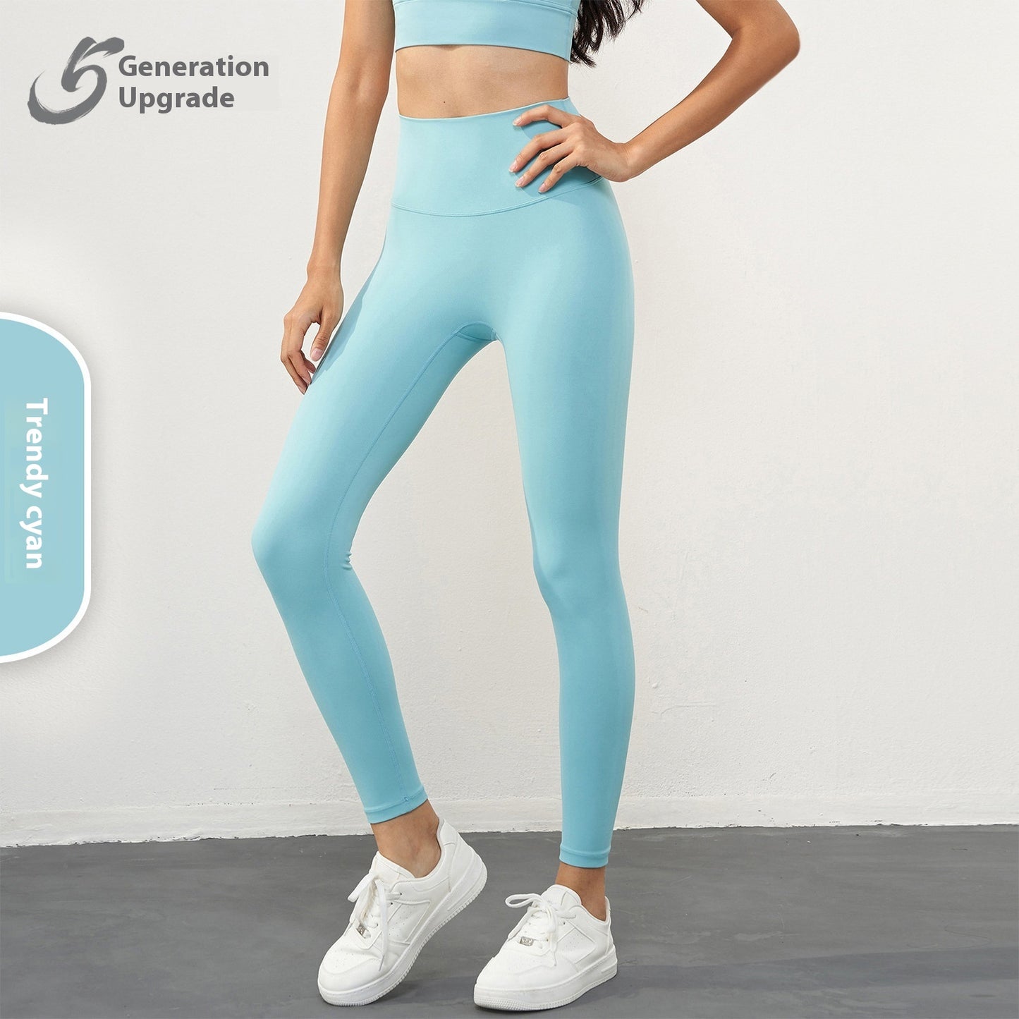 High Waist Hip Lift Anti-curling Tight Sports Pants for Active Lifestyle