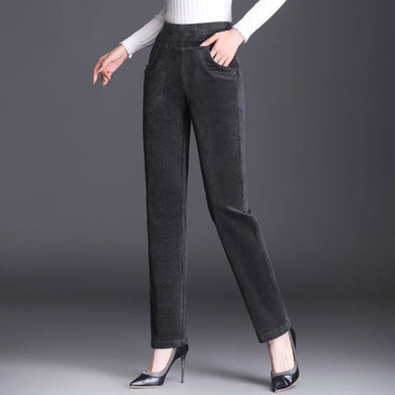 All-match Loose Slim-fit Straight-leg Pants with Micro Elasticity