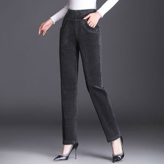 All-match Loose Slim-fit Straight-leg Pants with Micro Elasticity