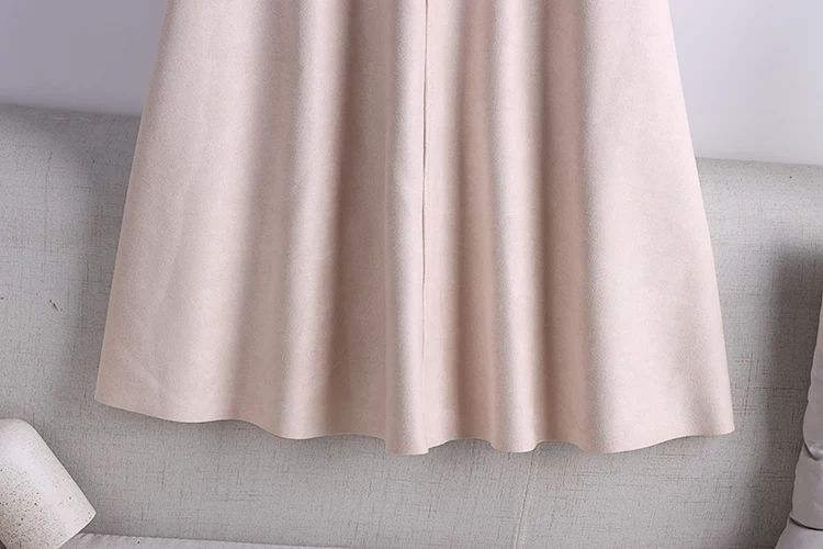 High Waist Slimming A-Line Umbrella Skirt with Pleated Design