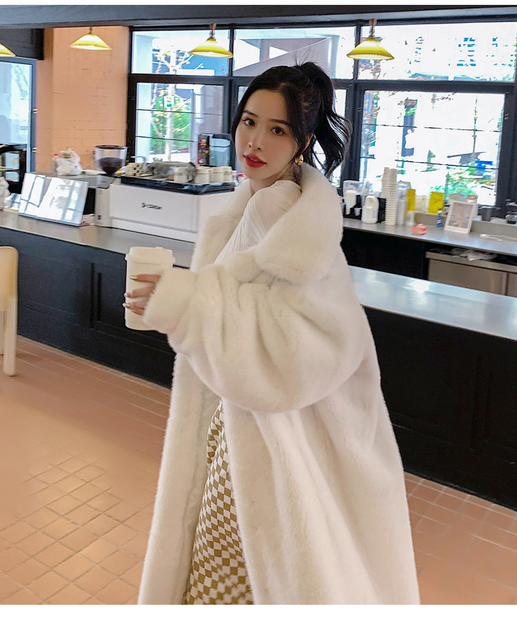 Leather Fur Coat with European Style for Trendy Outfits