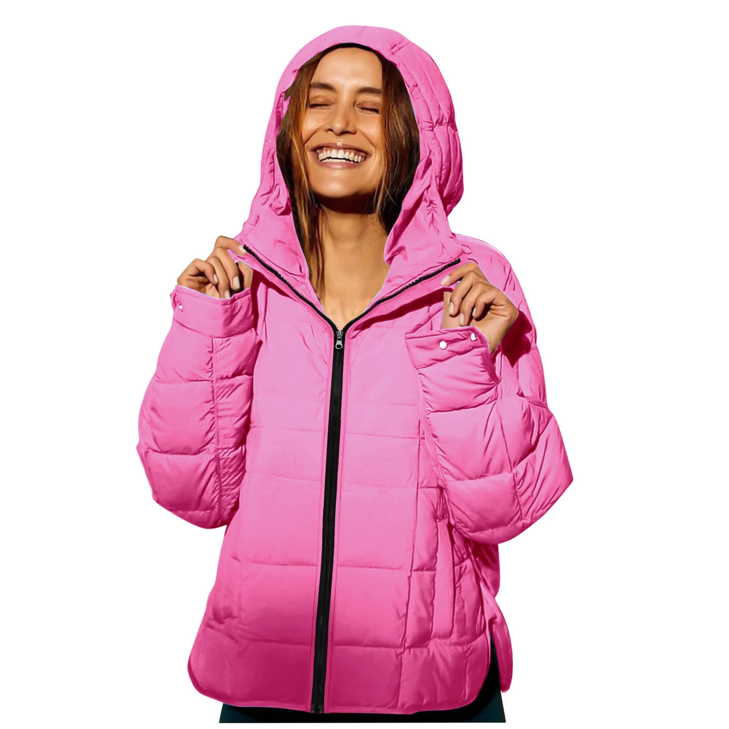 Cotton Hooded Padded Jacket with Versatile Color Options