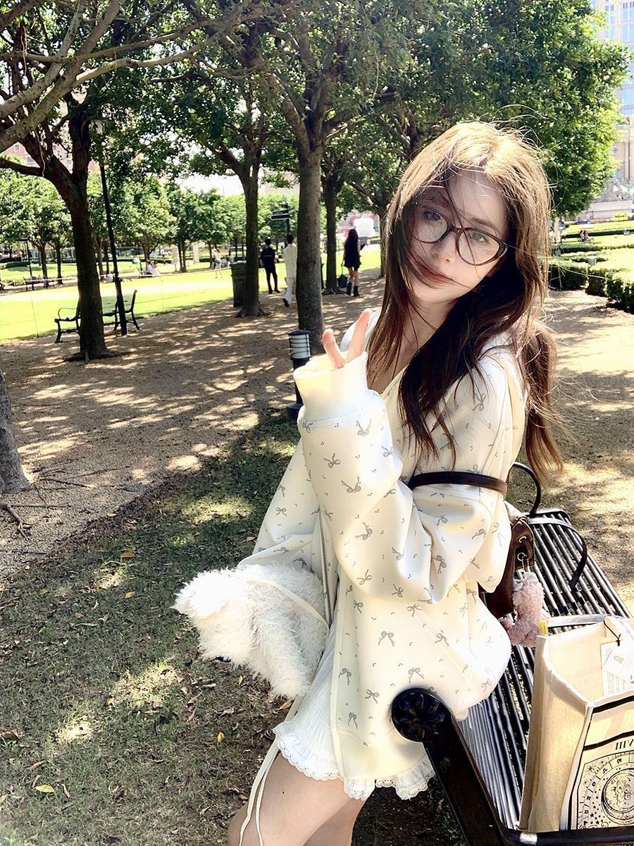 Floral Hooded Cardigan with Cozy Fleece Padded Design