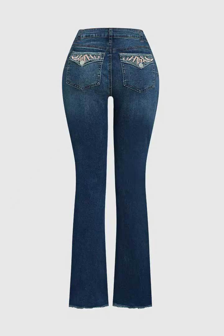 Bootcut Trousers with High Elasticity for Casual Street Style