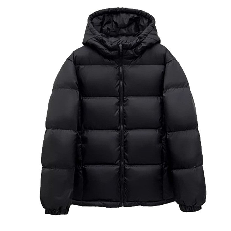 Down Cotton-padded Jacket with Hood for Ultimate Warmth and Comfort