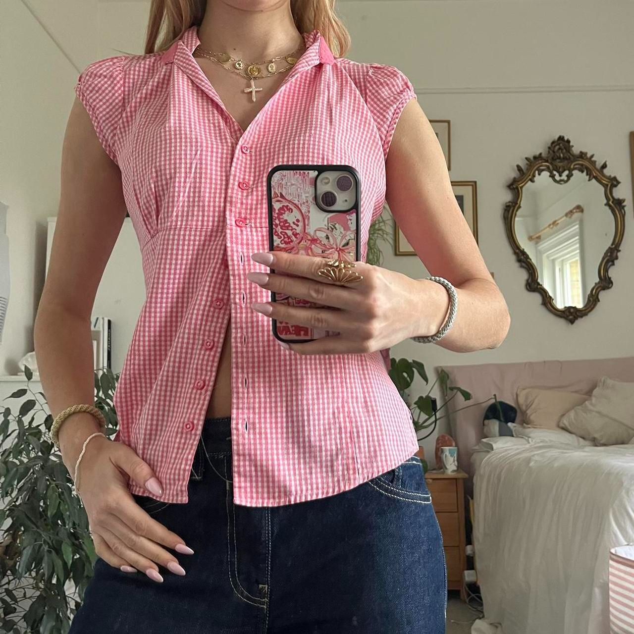 Plaid Shirt with Slim Fit Design for a Comfortable Look