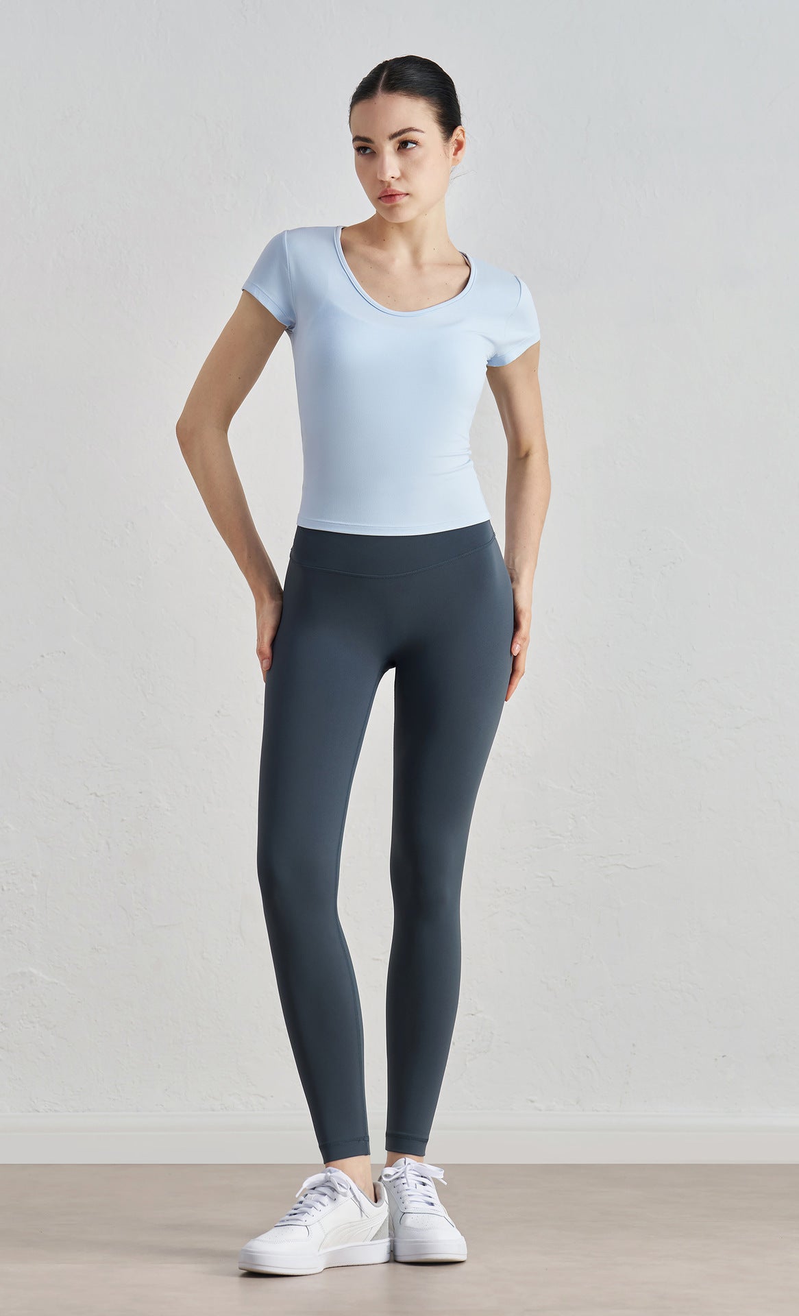 High Waist Hip Lift Anti-curling Tight Sports Pants for Active Lifestyle