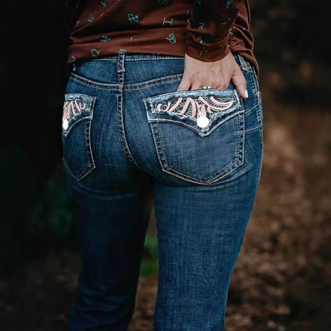 Bootcut Trousers with High Elasticity for Casual Street Style