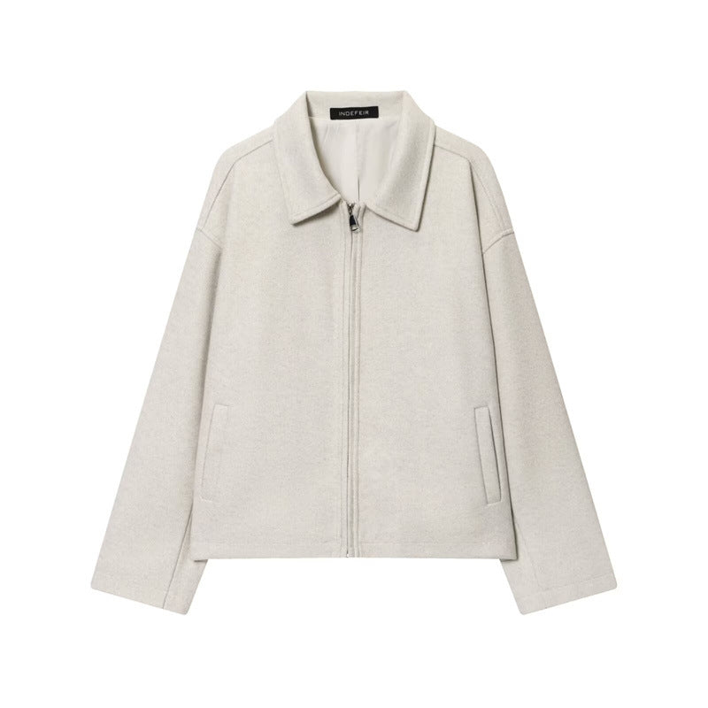 Casual Versatile Jacket with Zipper for Stylish Everyday Wear