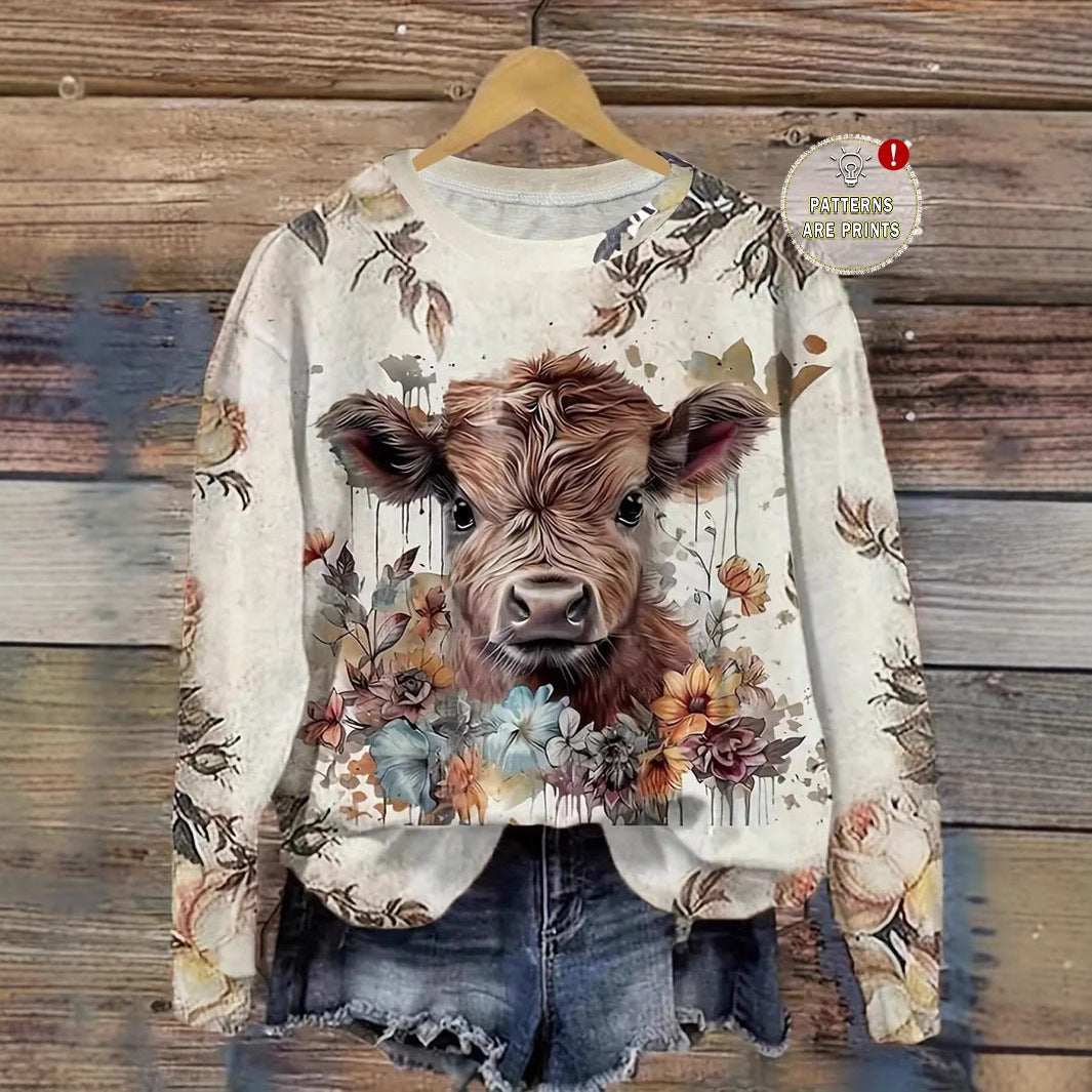 Fashion Casual Printed Long Sleeve Shirt with Versatile Style