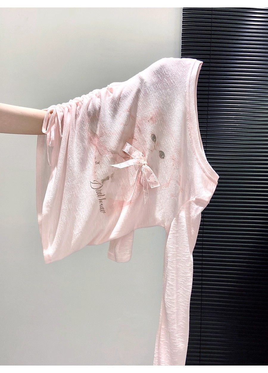 Cute Cat Print Long Sleeve Pullover Top for Fun Fashion Lovers