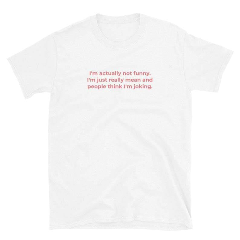 Cotton American Street Font Print Retro Loose Short Sleeve Top