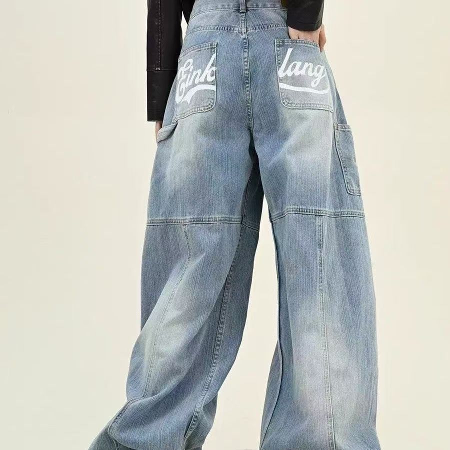 Wide-leg Overalls with Distressed Style for Casual Chic Looks