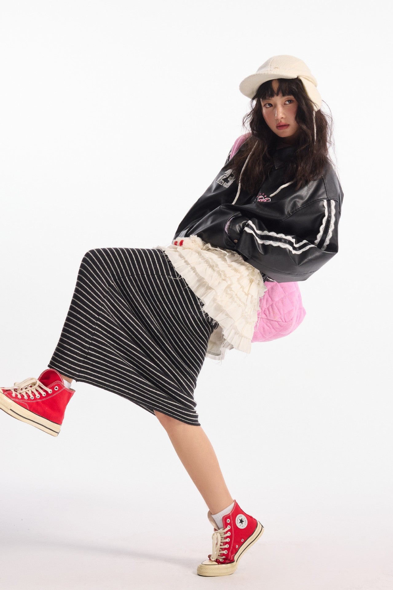 Lapel Jacket with Lace Embroidery and Cute Style Details