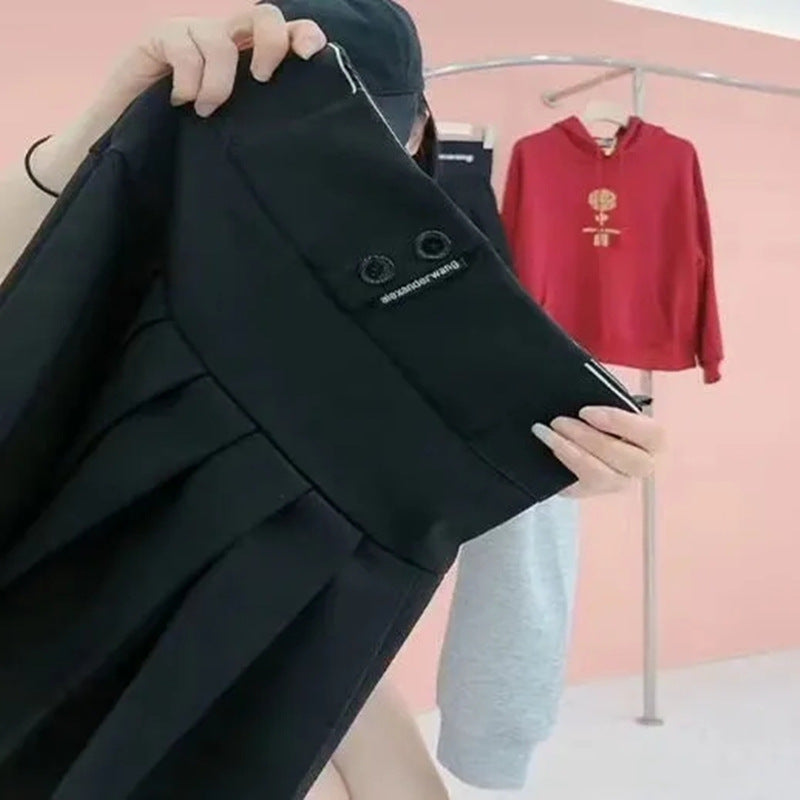 Pleated Skirt with Letter Print for Stylish Summer Looks