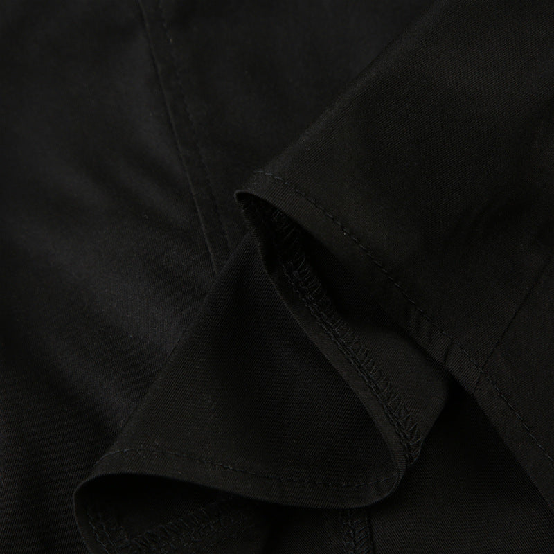 Stand-up Collar Slim Fit Zipper Jacket for Modern Street Style