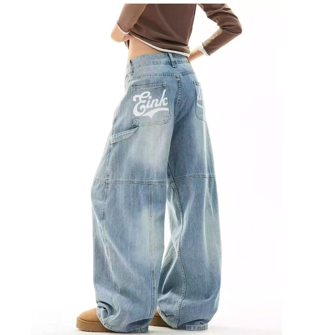 Wide-leg Overalls with Distressed Style for Casual Chic Looks